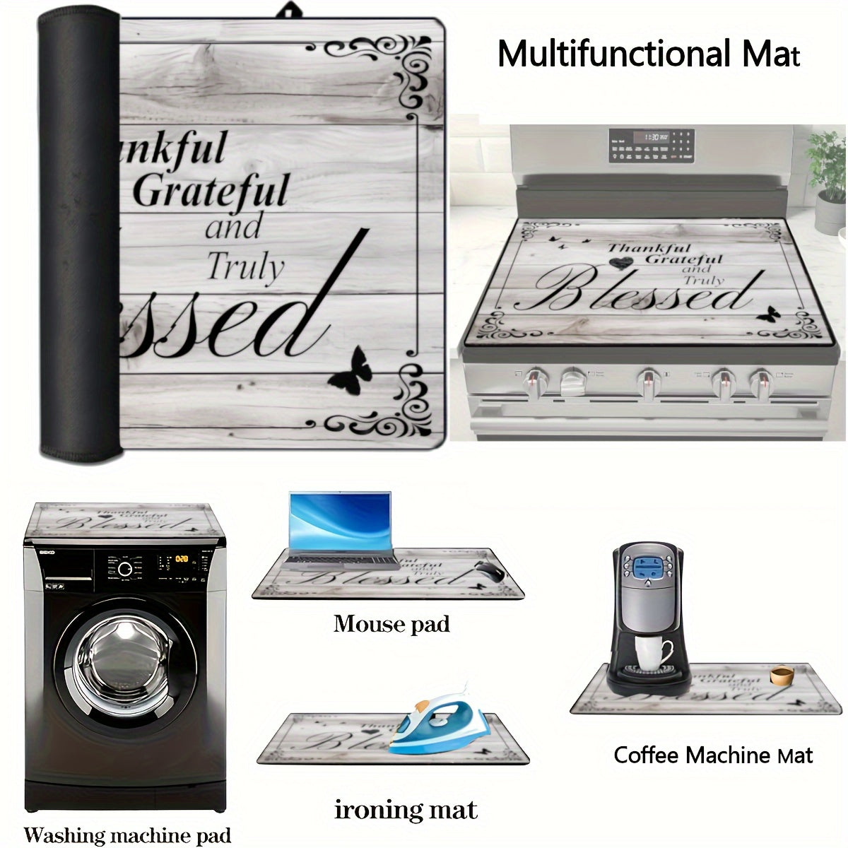 Защитная подкладка для плиты большого размера, водонепроницаемая, противоскользящая, 28,5x20,5 дюймов