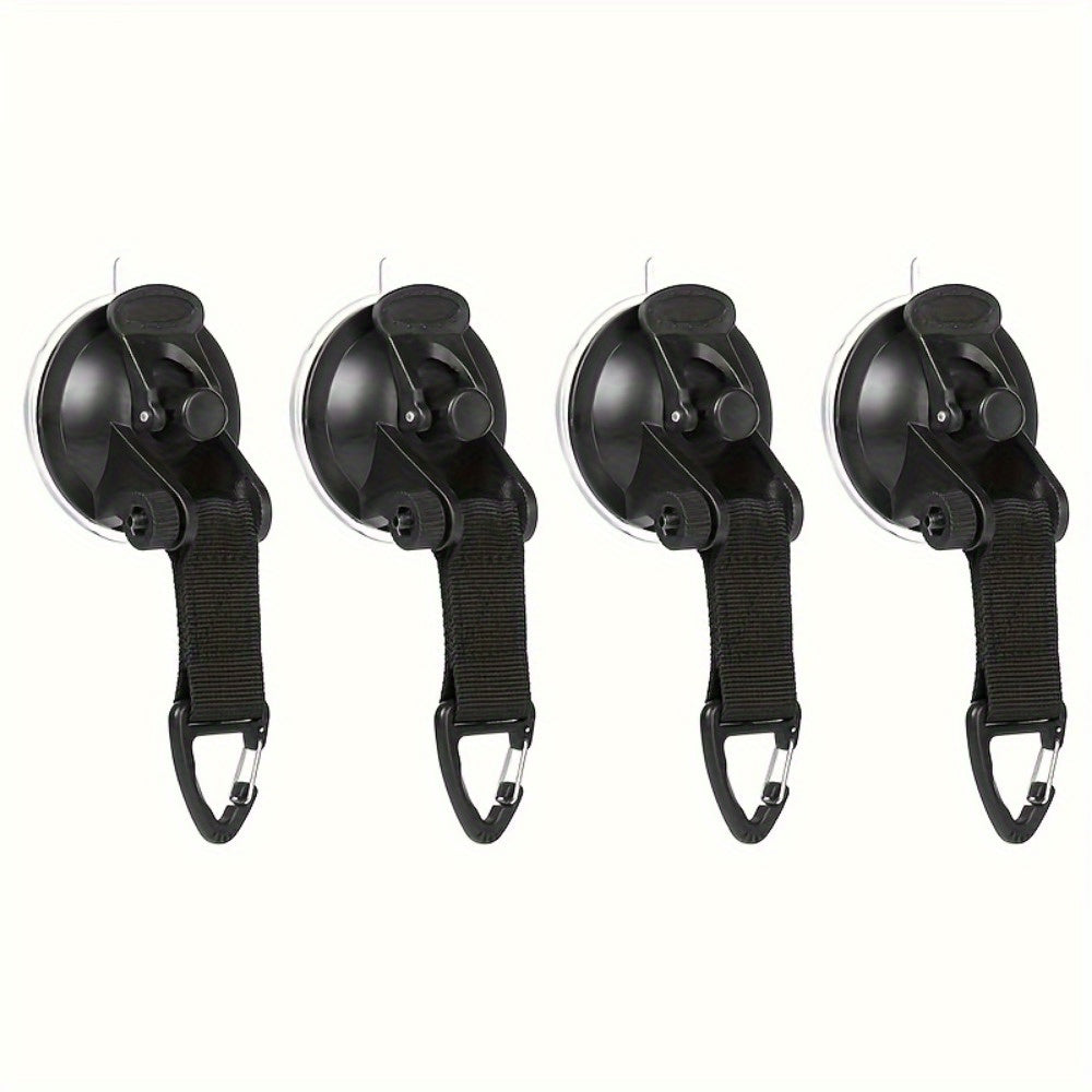 4Pcs Heavy Duty Suction Cups With Clips Camping Tie Down Tarp Accessory