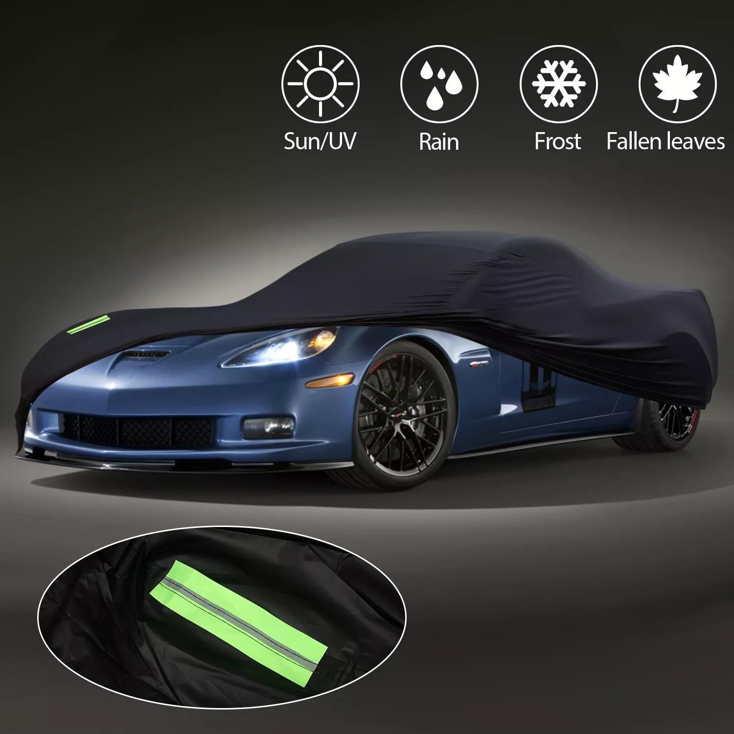 Car Cover For Corvette C3-C5 2004-2007 UV-Resistant Anti-Scratch Polyester