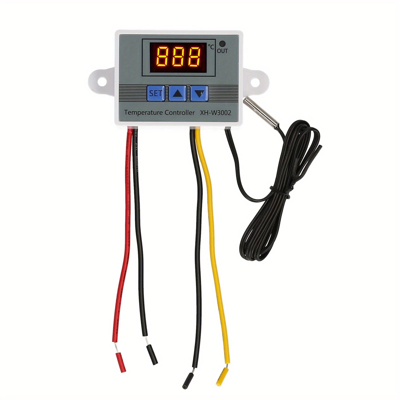Controlador digital de temperatura LED para máquinas de mariscos uso industrial 110V 220V blanco gris