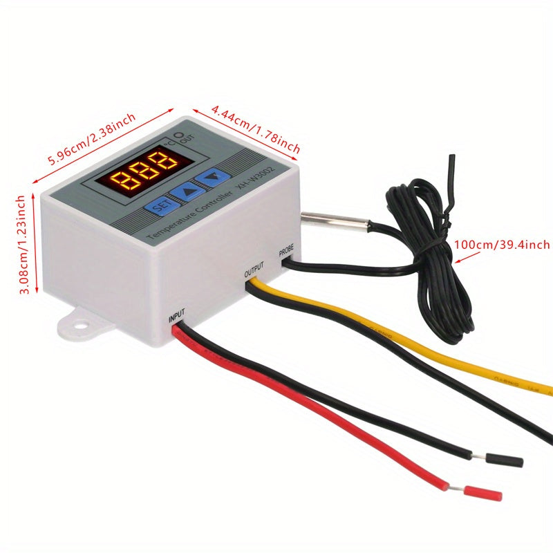 Controlador digital de temperatura LED para máquinas de mariscos uso industrial 110V 220V blanco gris