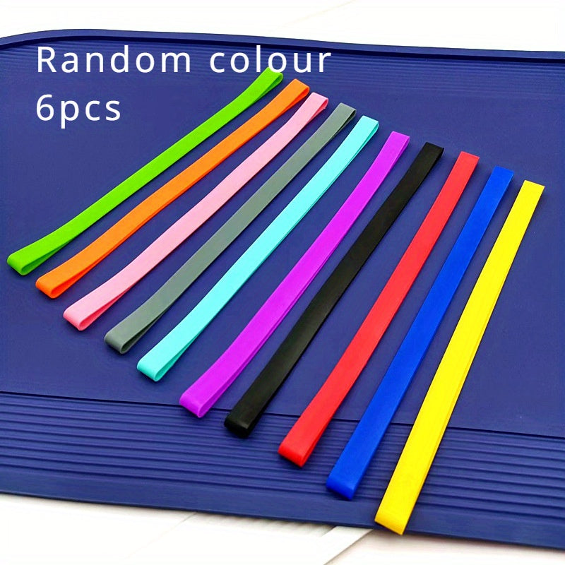 6 dona silikon sochiq bantlari plyaj kreslolar uchun, shamolga chidamli, cho'ziluvchan rang-barang sochiq ushlagich tasmalari basseyn va kruiz uchun. O'lchami 19.0 sm, zamonaviy plyaj zaruriyatlari bilan.