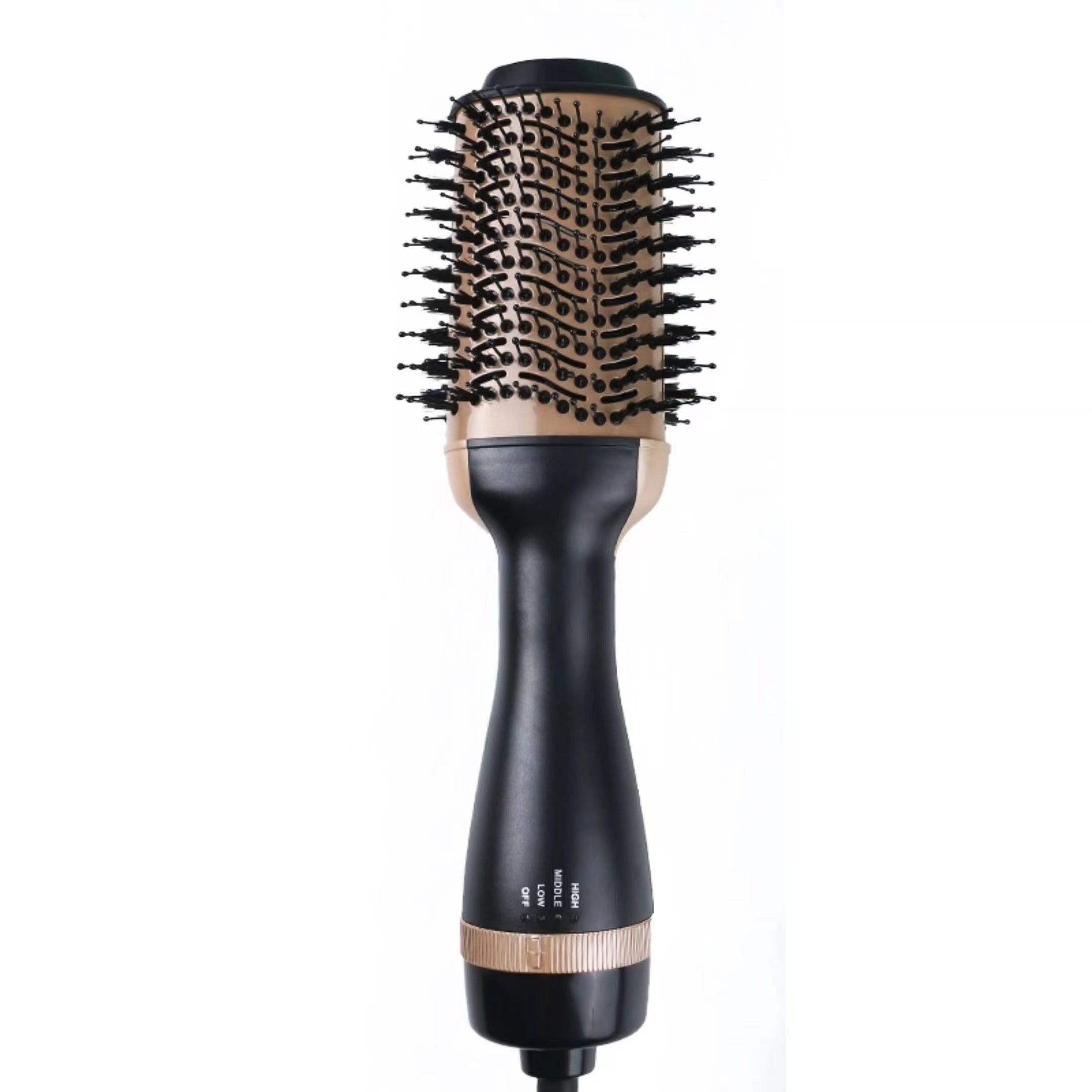2-in-1 Hot Air Brush with Straightening Comb 1000W Fast Styling Includes Storage Case