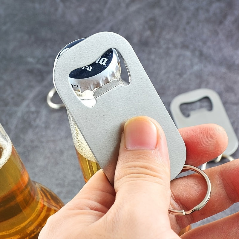 Stainless Steel Dog Tag Bottle Openers Set with Hang Tags and Wine Accessories