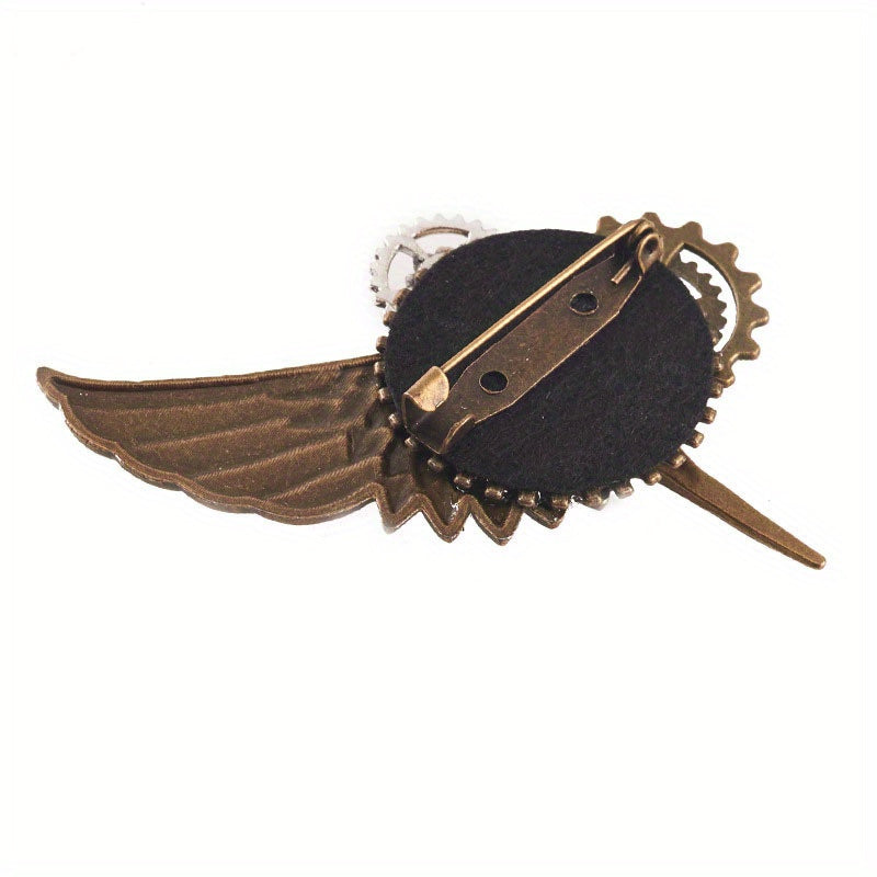 Bird Bone Wing Brooch Gothic Pin for Men Women Formal Casual Gift