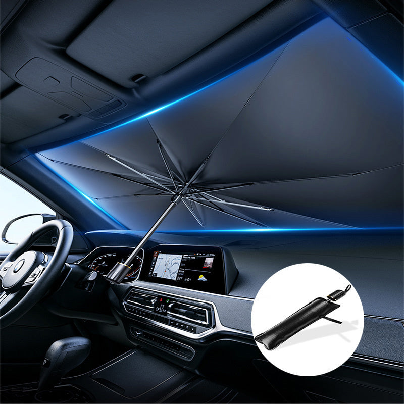 Portable UV Protection Car Sunshade Umbrella for Most Vehicles Thermal Insulation Foldable Windshield Visor