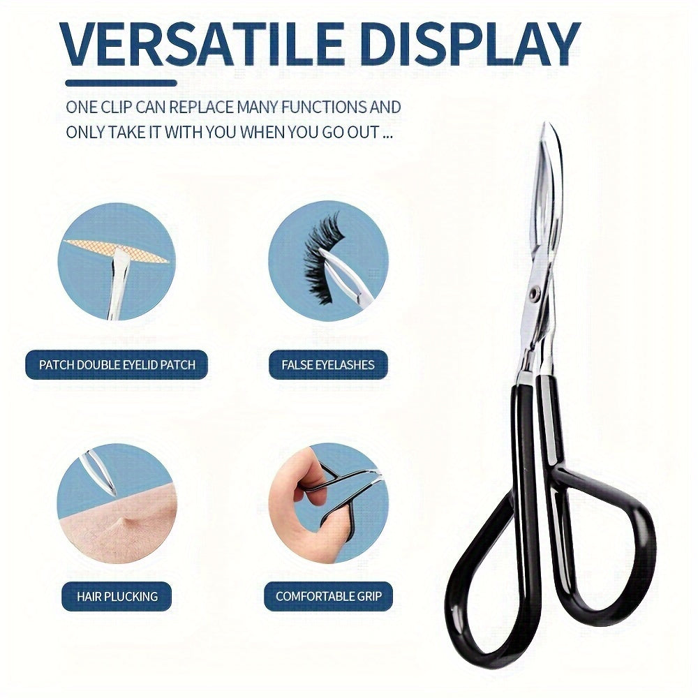 Unisex Eyebrow Tweezer with Scissor Handle Hair Plucker, Easy Grip