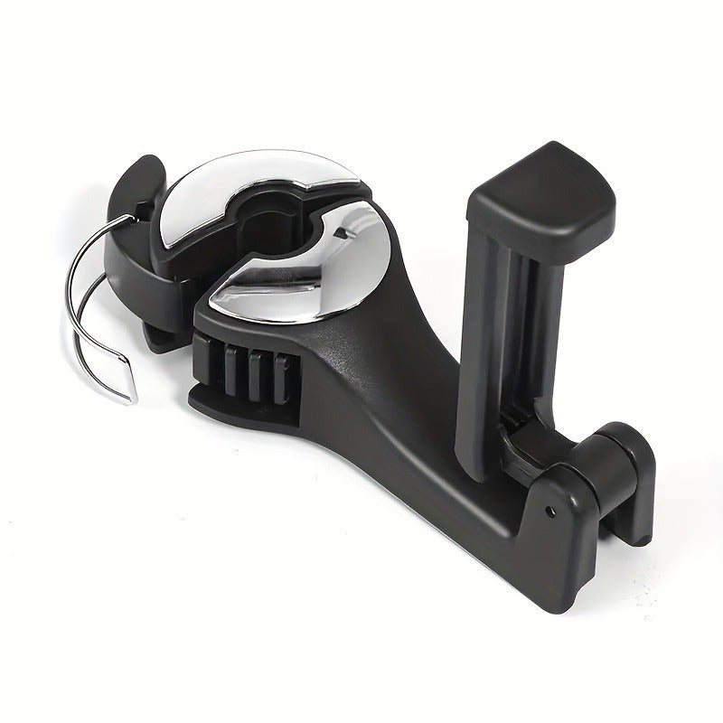 Gancho oculto para asiento de coche, soporte para teléfono móvil trasero, organizador de cabecero