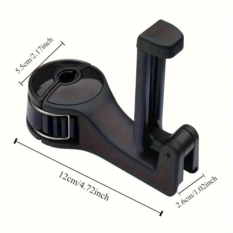 Gancho oculto para asiento de coche, soporte para teléfono móvil trasero, organizador de cabecero