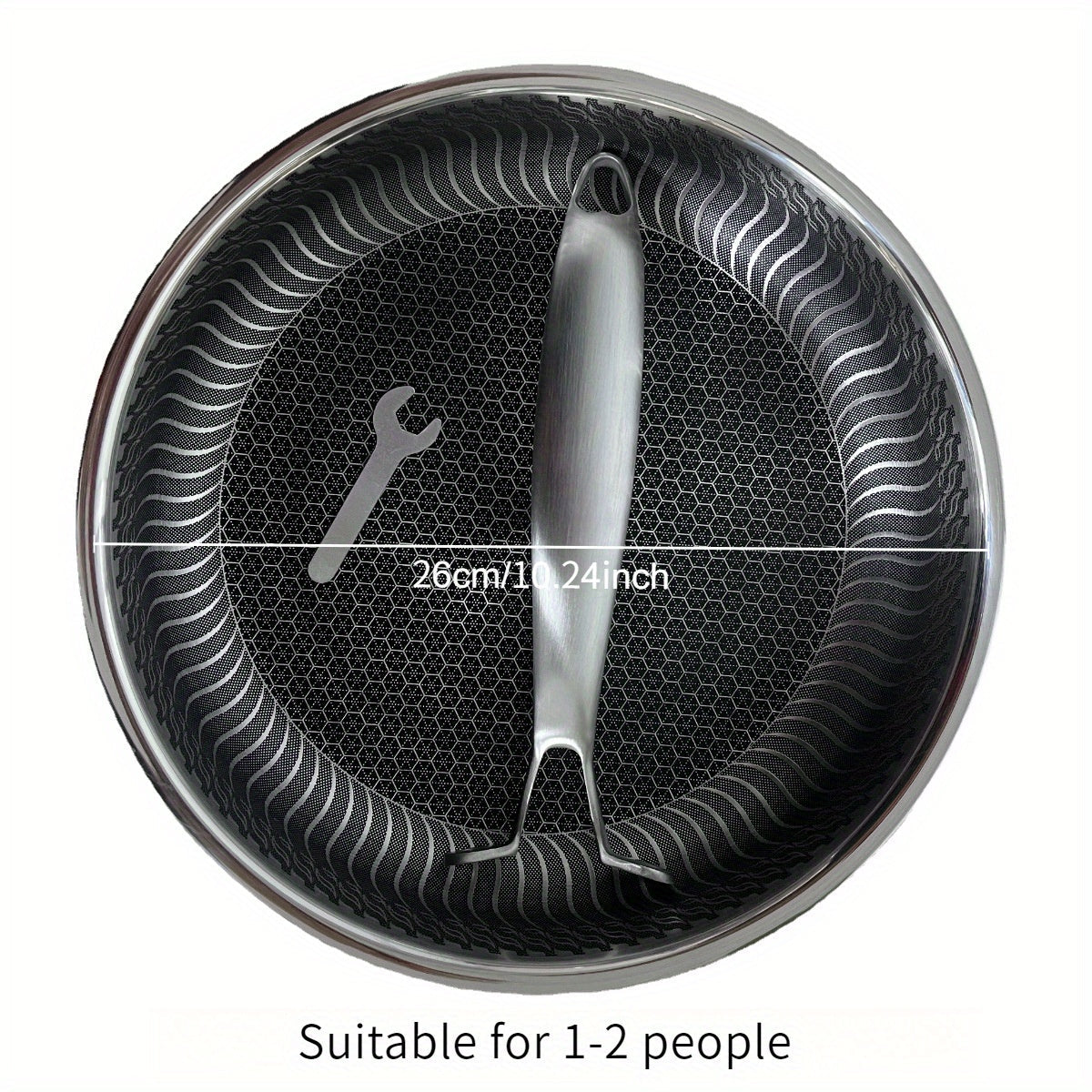 Sartén antiadherente de acero inoxidable 316 para bistec y soldadura de estaño, compatible con inducción y gas