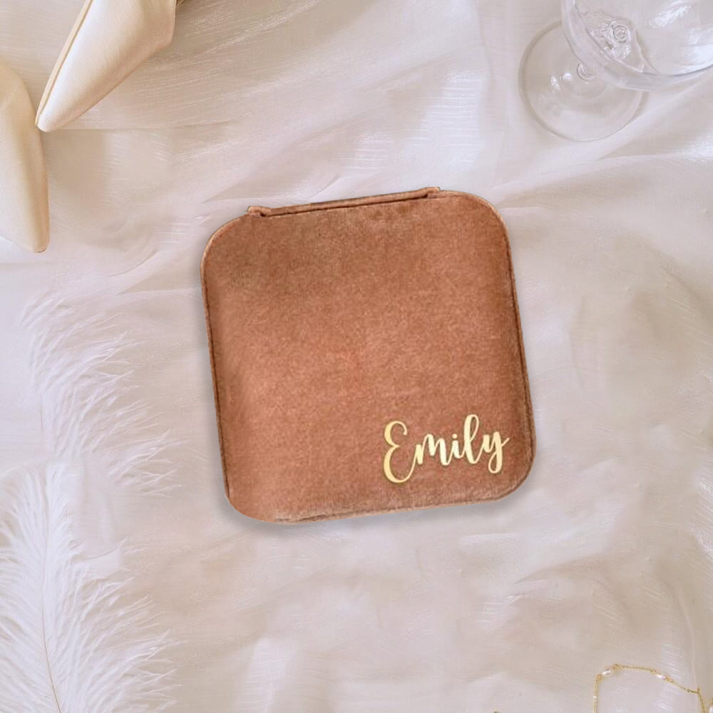 Индивидуальная шкатулка для украшений из искусственной кожи для подружек невесты и свадеб