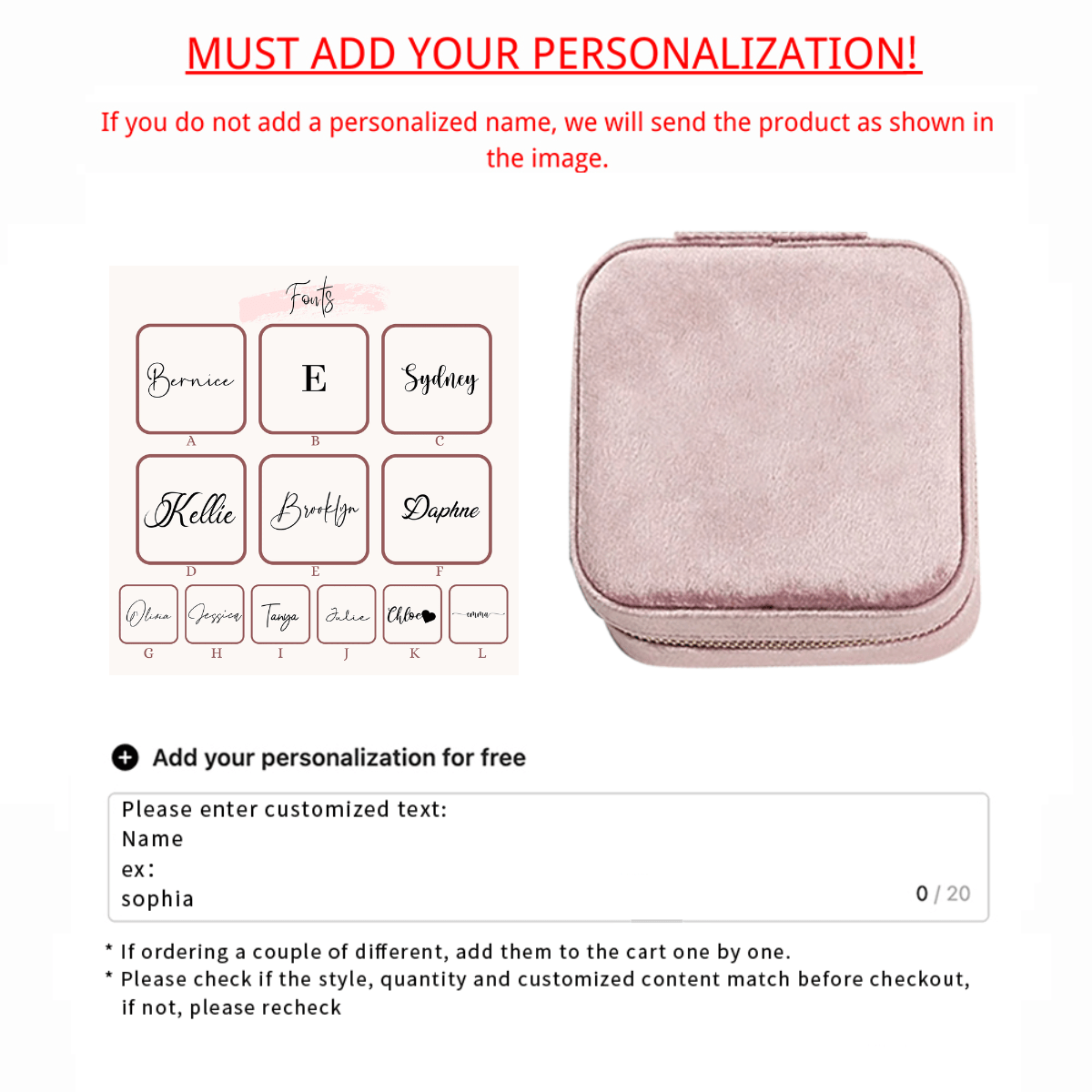 Индивидуальная шкатулка для украшений из искусственной кожи для подружек невесты и свадеб