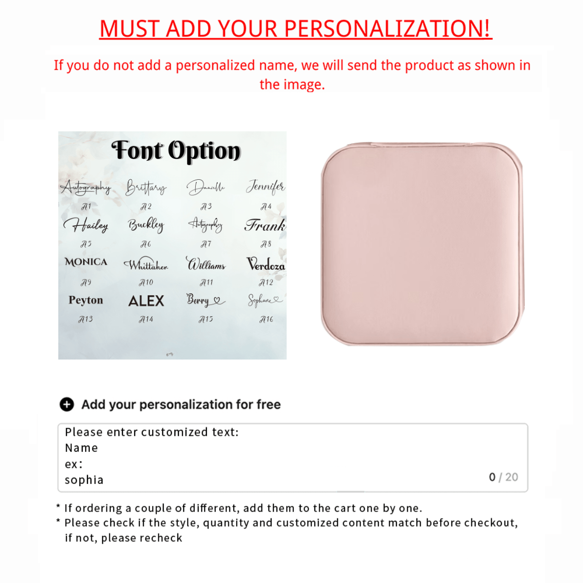 Yaratilgan charm zargarlik qutisi to'y qizlar va to'y showerlari uchun sayohat qutisi