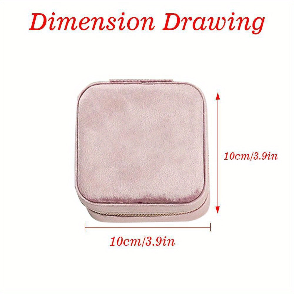 Индивидуальный тканевый дорожный ювелирный ящик с гравировкой на заказ о цветке рождения для подружек невесты или подарка на день рождения