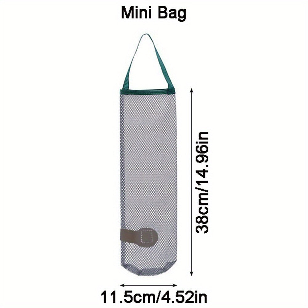 Multi-Functional Farmhouse Mesh Hanging Bag for Kitchen and Bathroom Storage
