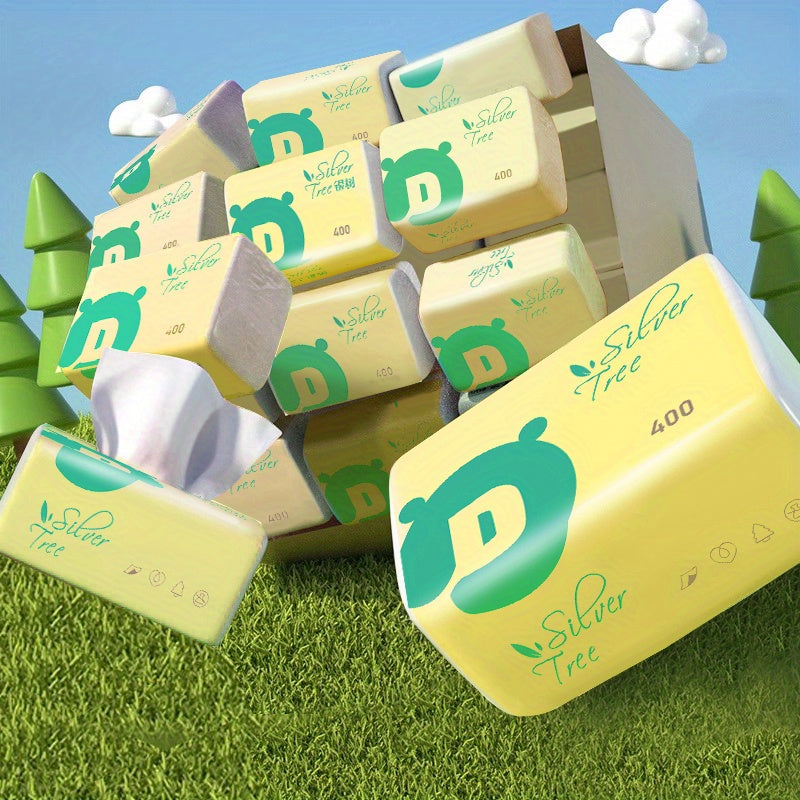 10-Pack Wood Pulp Paper Towels 5-Ply Heavy Duty Absorbent Cleaning