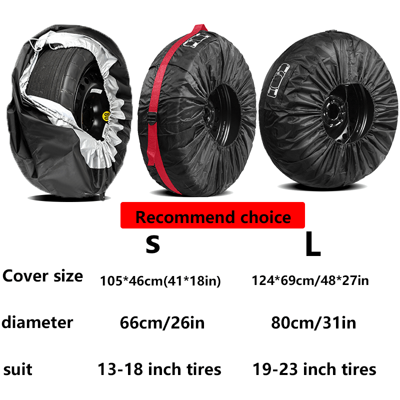 Universal Tire Cover for 13-23 Inch Tires Spare Protector Waterproof