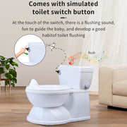 Kids Potty Training Toilet with Flush Sound and Realistic Design for Toddlers Ages 0-8