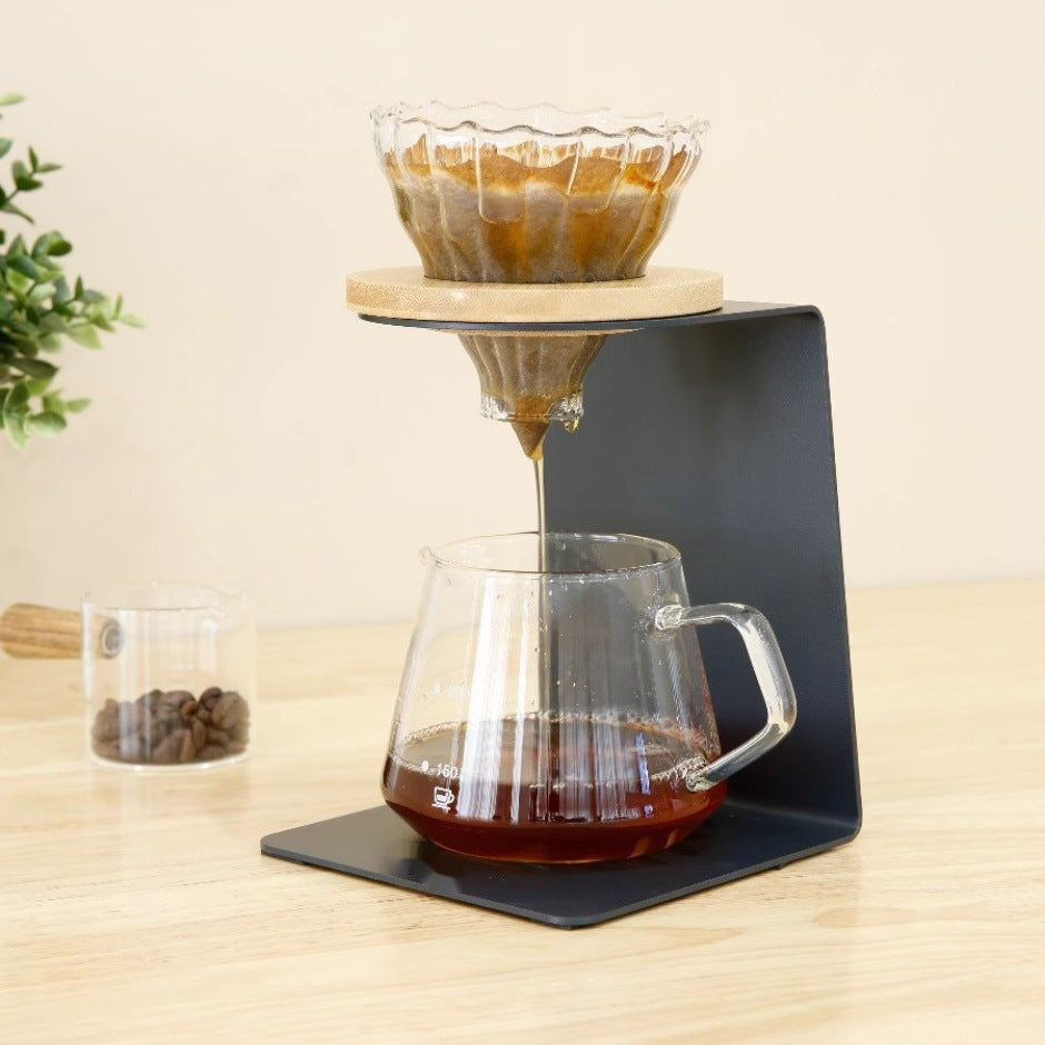 Metal Pour-Over Coffee Dripper Stand Manual Filter Holder Modern Design