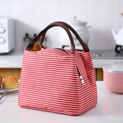 Insulated Lunch Box Bag with Aluminum Foil Lining Reusable Bento for Outdoor Picnics