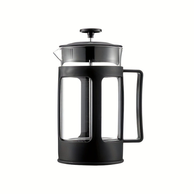 Glass French Press Coffee Maker with Stainless Steel Filter Heat-Resistant Borosilicate Glass