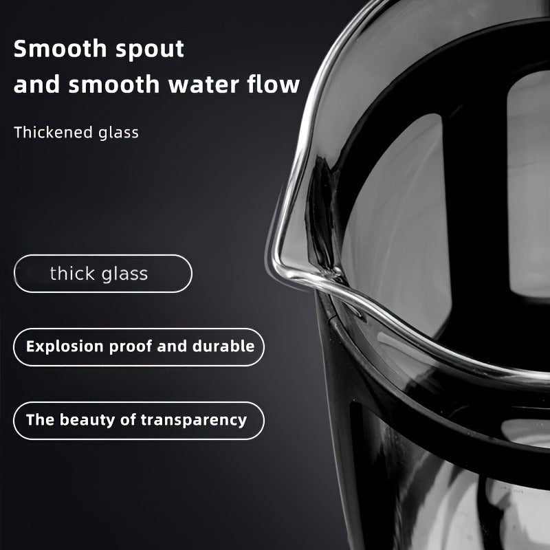 Glass French Press Coffee Maker with Stainless Steel Filter Heat-Resistant Borosilicate Glass