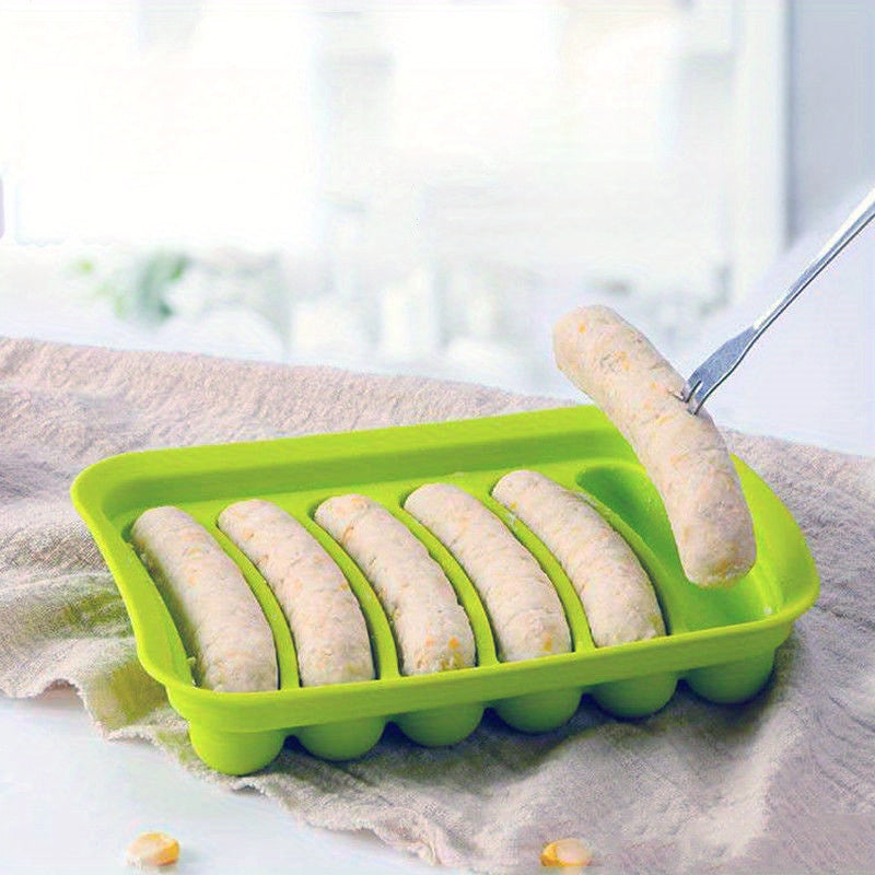Silicone Sausage Mold with Lid for Hot Dogs and Ham Kitchen Baking Tool