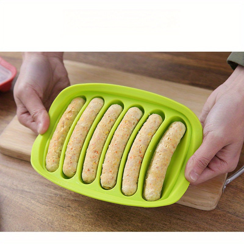 Silicone Sausage Mold with Lid for Hot Dogs and Ham Kitchen Baking Tool