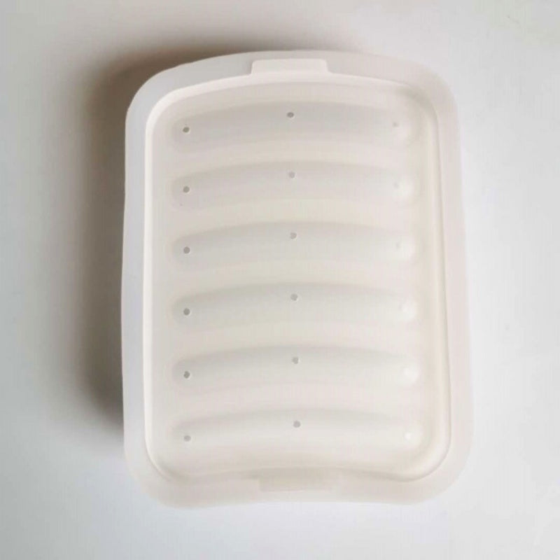 Silicone Sausage Mold with Lid for Hot Dogs and Ham Kitchen Baking Tool
