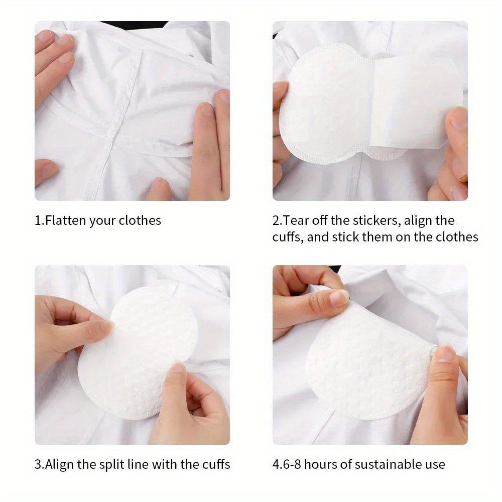 150 Disposable Underarm Sweat Pads Moisture-Wicking Odor Control for Outdoor Leisure