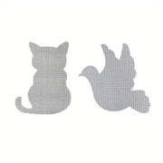 10-Pack Self-Adhesive Window Screen Repair Patches Assorted Cartoon Shapes Mesh