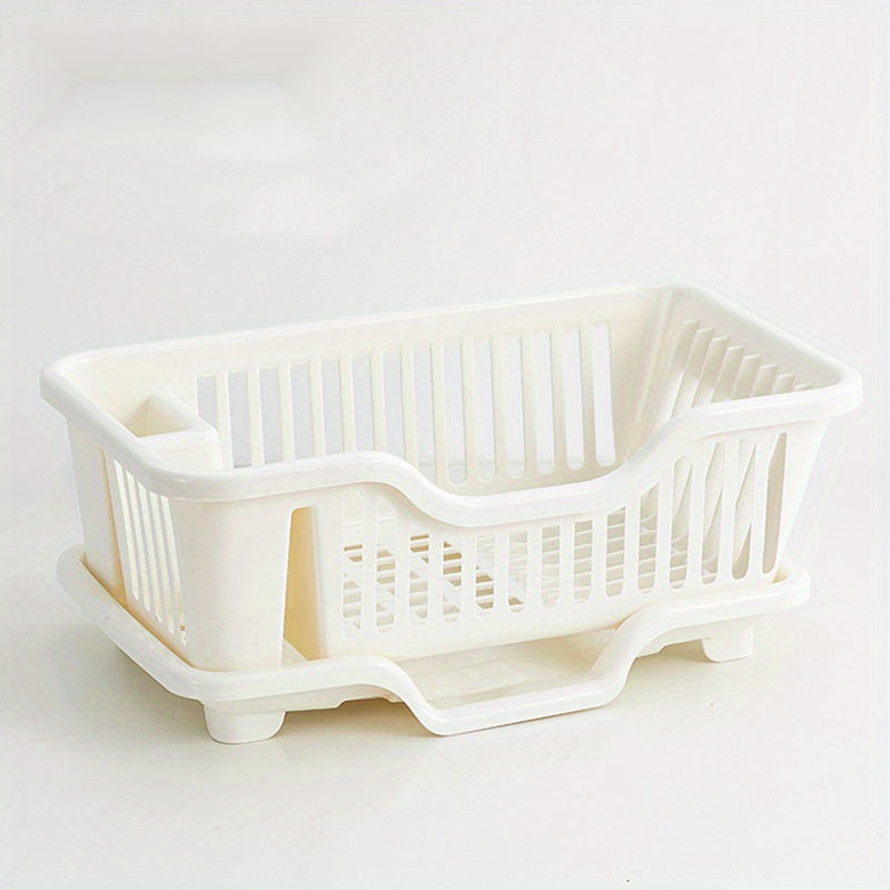 Double Layer Dish Rack with Organization Accessories for Kitchen Storage