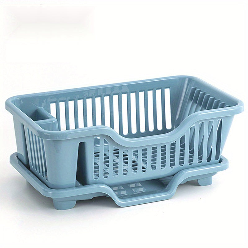 Double Layer Dish Rack with Organization Accessories for Kitchen Storage