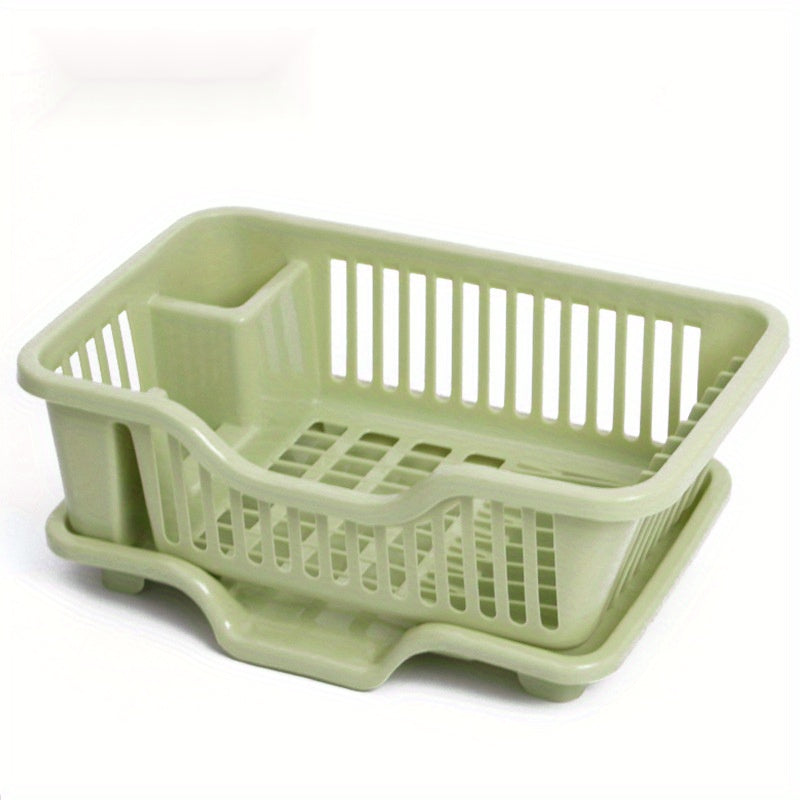 Double Layer Dish Rack with Organization Accessories for Kitchen Storage