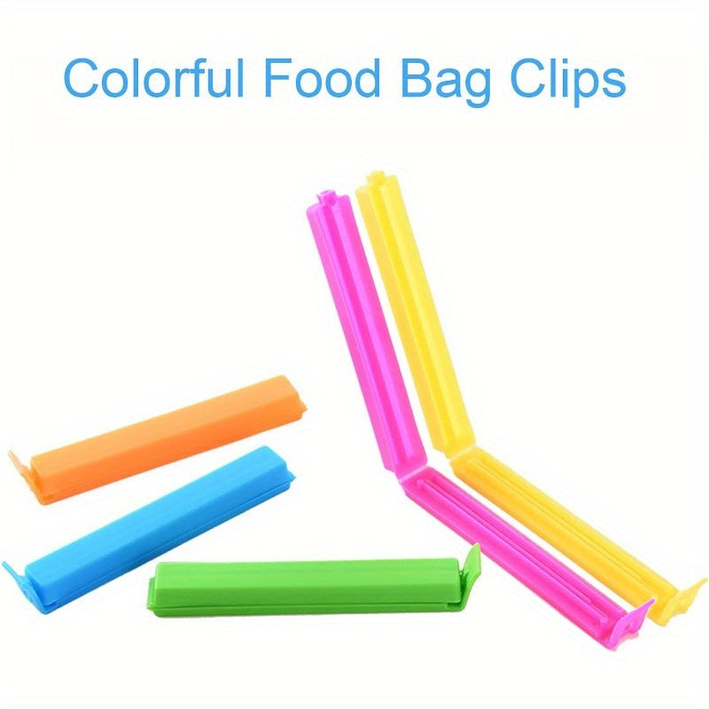 Reusable Food Storage Clips Set of 20 Plastic Sealing Bag Clips for Snacks and Bread