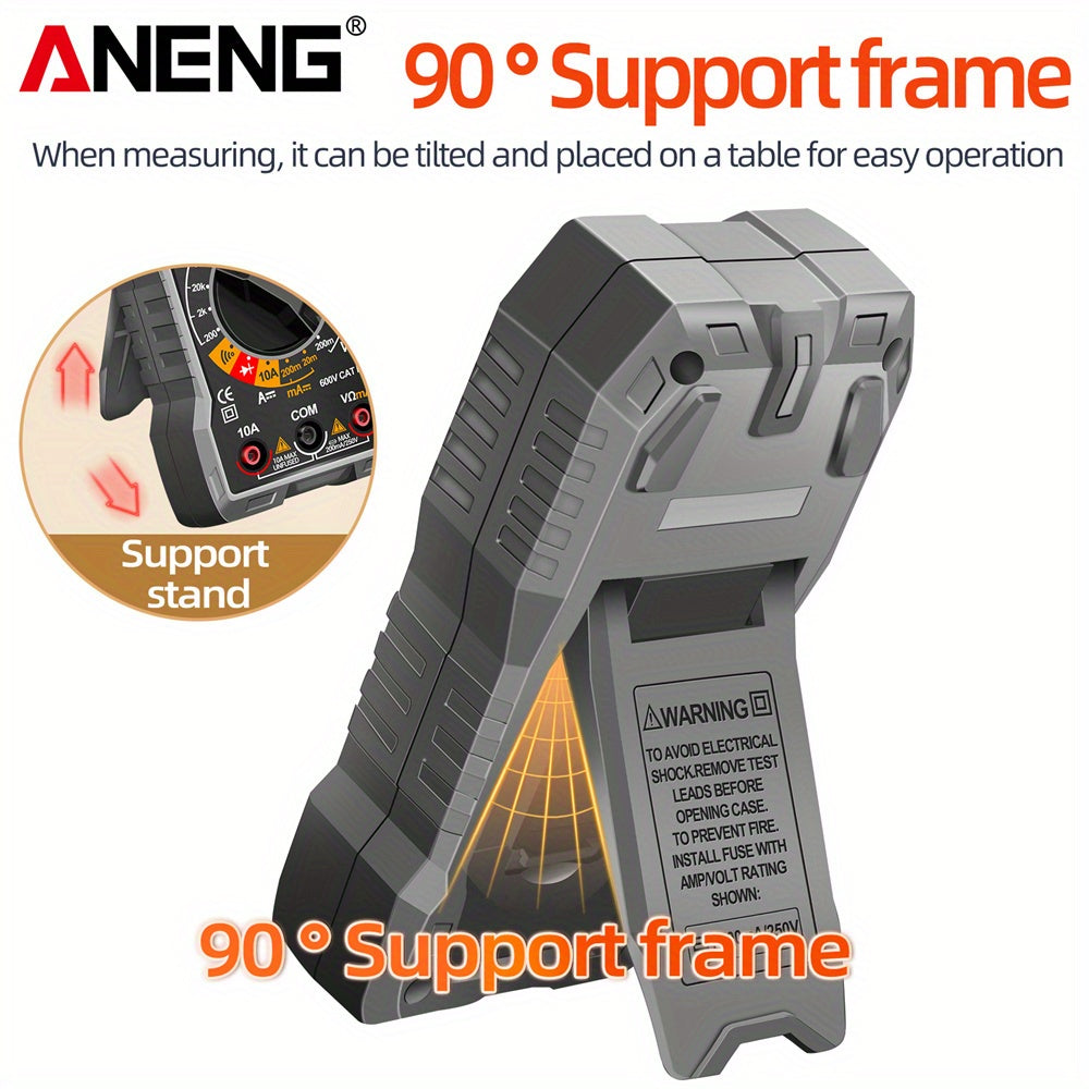 Цифровой мультиметр ANENG SZ06 на 2000 отсчетов с возможностями измерения переменного/постоянного напряжения, постоянного тока и сопротивления.