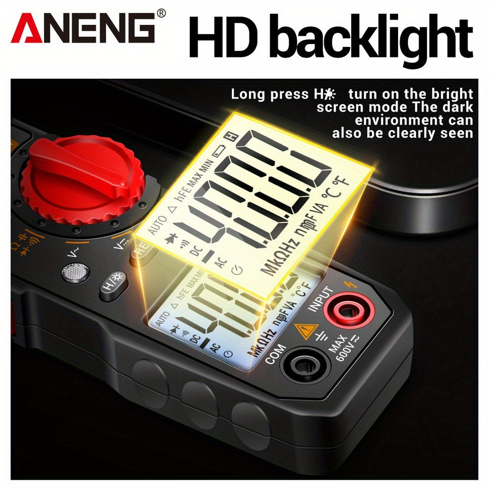 ANENG ST181 Ma'lumotlarni ko'rsatish raqamli qamchi o'lchagichi AC tok uchun, DC/AC voltaj uchun multimetre, ammetre, voltaj tester, Amp, Hz, sig'im, NCV, Ohm