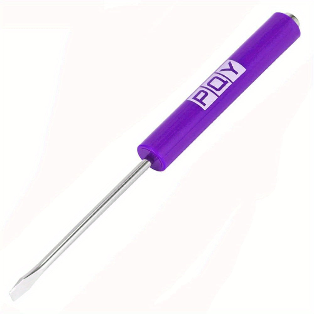 Mini Magnetic Slotted Screwdriver Set for Pocket Clips with Plastic Body