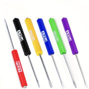 Mini Magnetic Slotted Screwdriver Set for Pocket Clips with Plastic Body