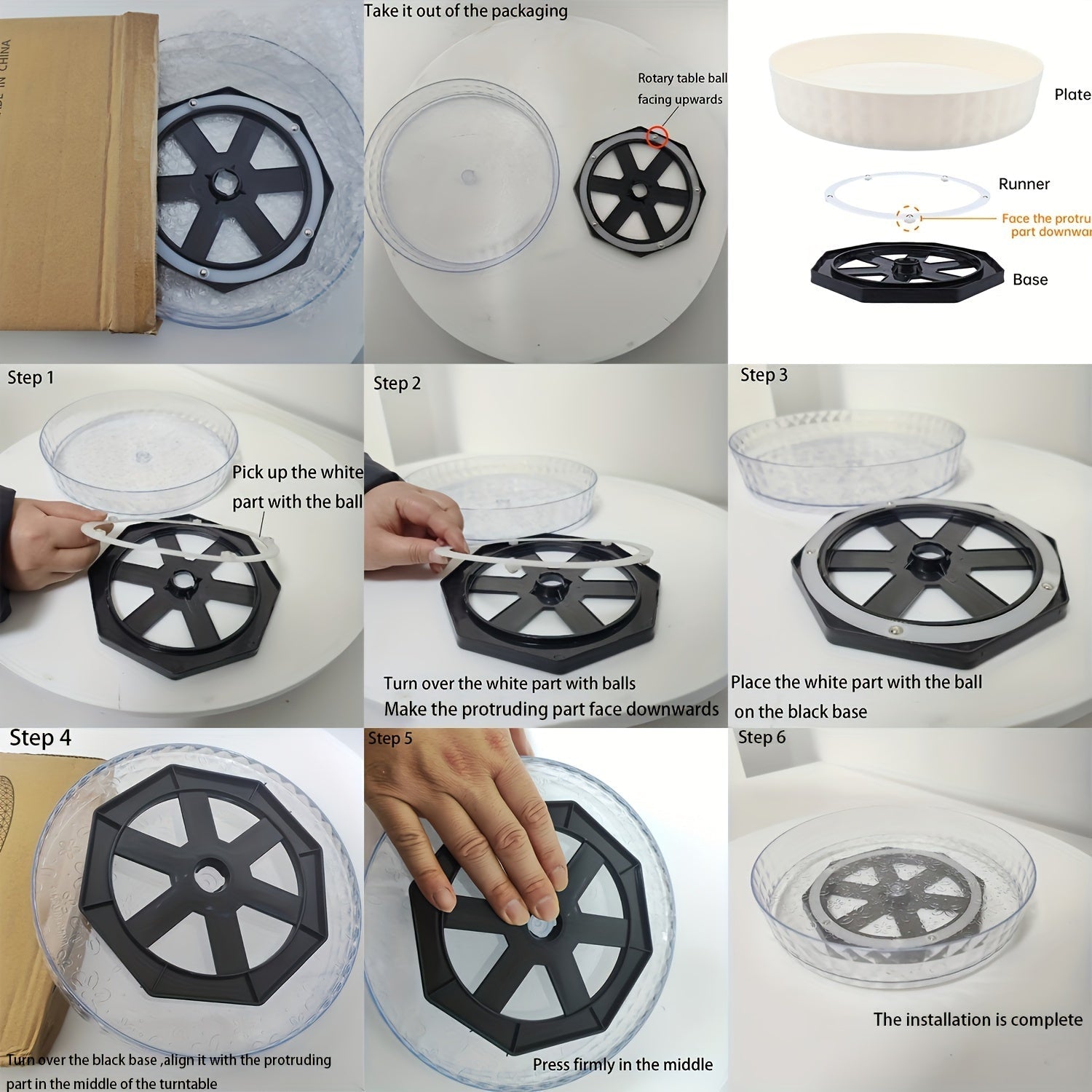 Rotating Kitchen Condiment Organizer Tray for Spices Oils and Vinegar Bottles