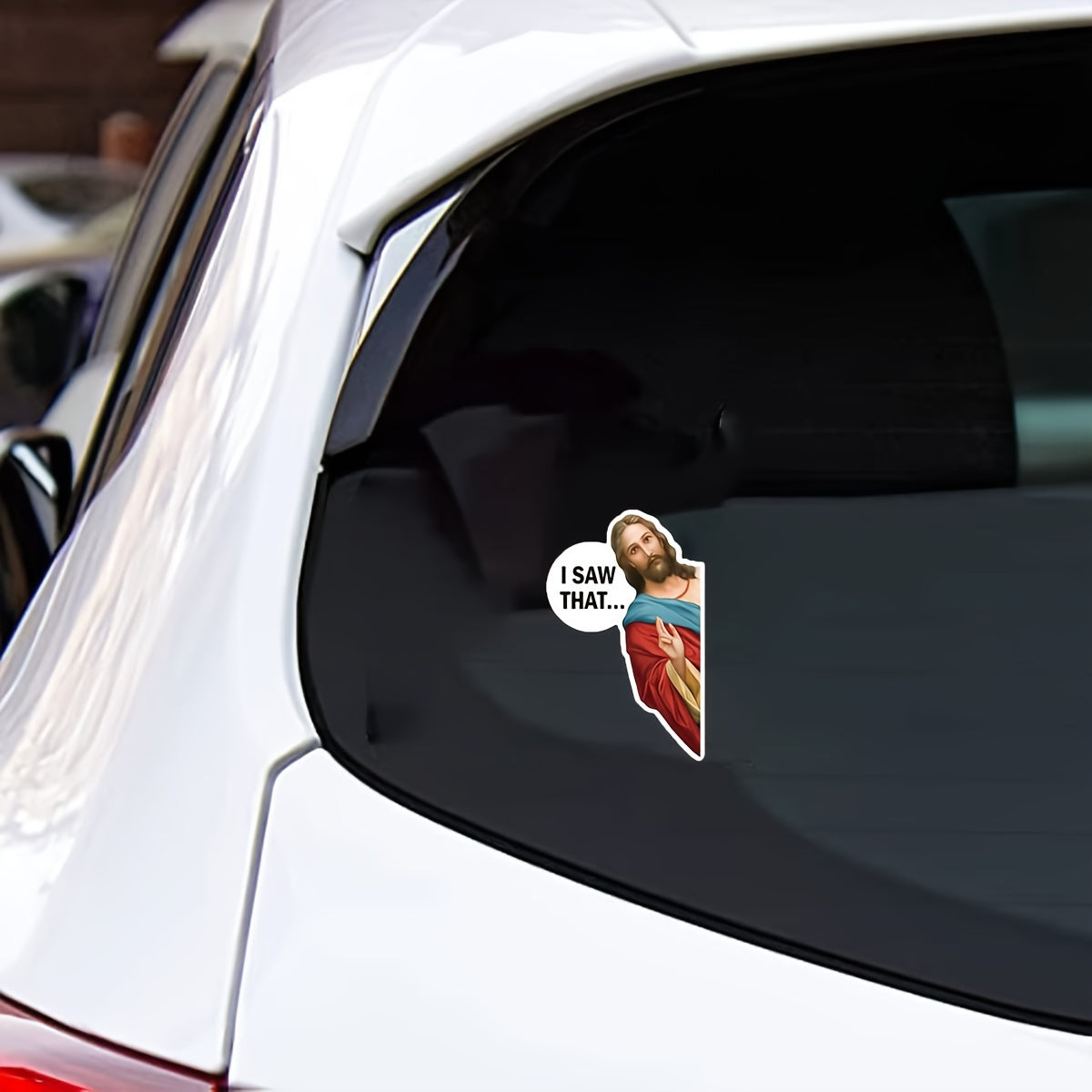 8pcs Funny Jesus Vinyl Stickers for Cars, Laptops, Vans