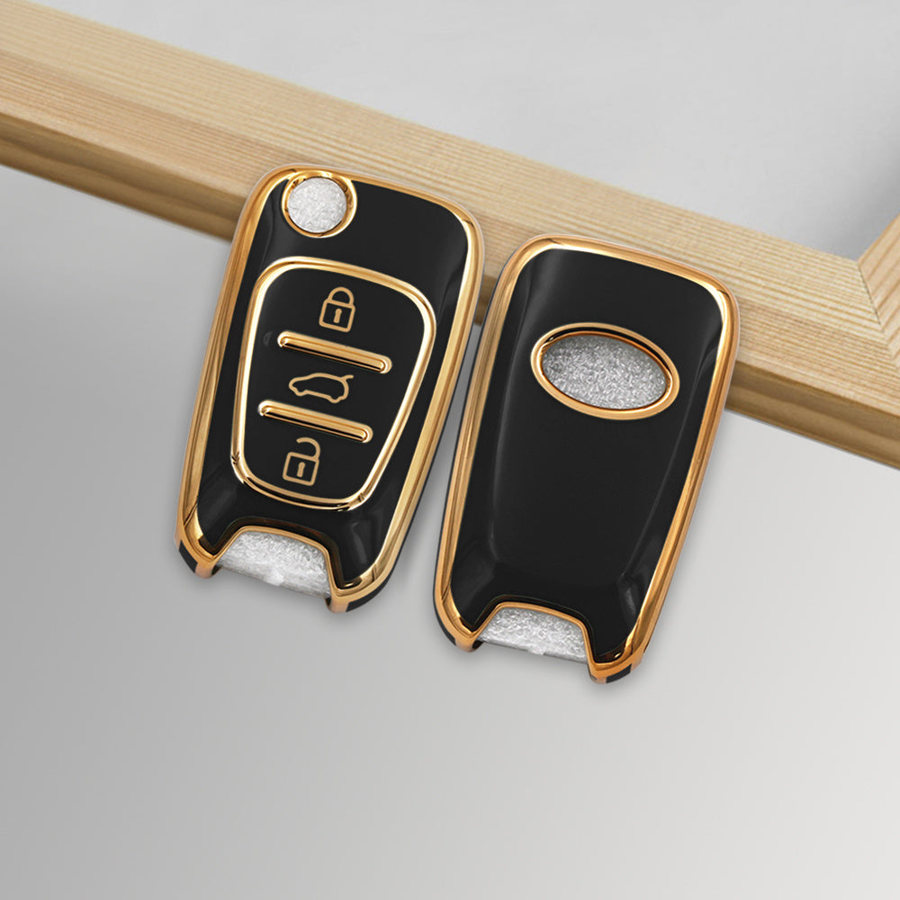 Car Key Fob Cover TPU for Hyundai Kia 3 Button Remote Protector Shell