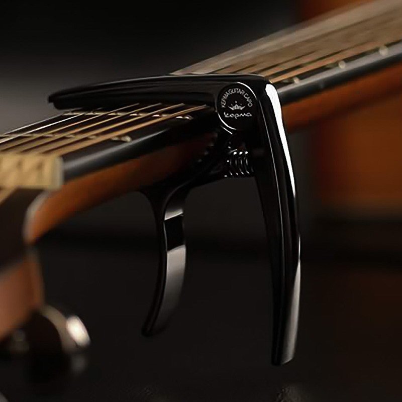 Alloy Guitar Capo and Tuner for Acoustic and Electric Guitars