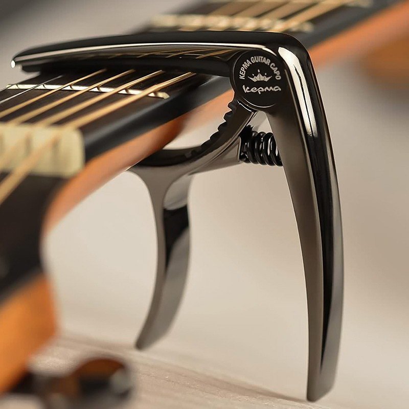 Alloy Guitar Capo and Tuner for Acoustic and Electric Guitars