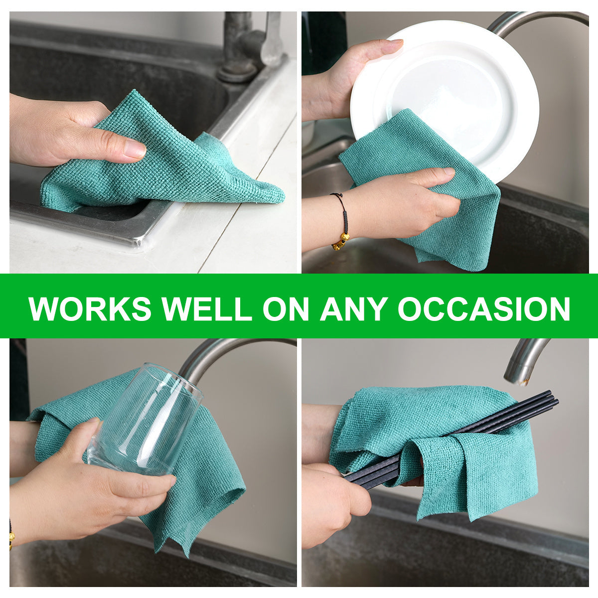 Ekologik toza tozalash uchun 50 dona yuqori sifatli tolali rolik, gilamlar, oshxonalar, hammomlar va umumiy so'riladigan tozalash ehtiyojlari uchun.