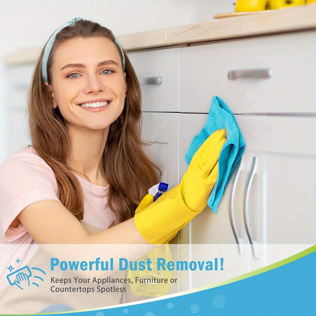 Ekologik toza tozalash uchun 50 dona yuqori sifatli tolali rolik, gilamlar, oshxonalar, hammomlar va umumiy so'riladigan tozalash ehtiyojlari uchun.