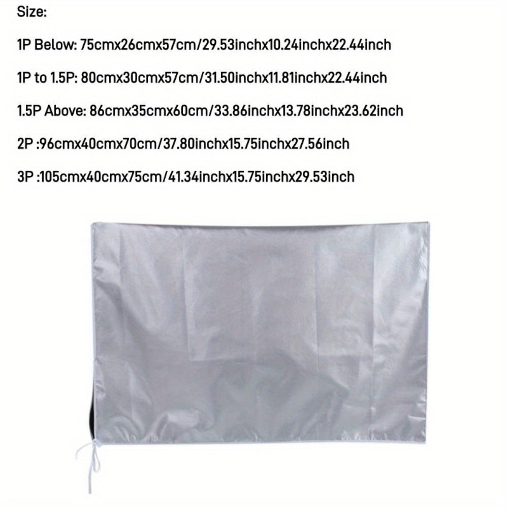 Outdoor AC Unit Cover Waterproof Dustproof UV Protective with Tie Rope