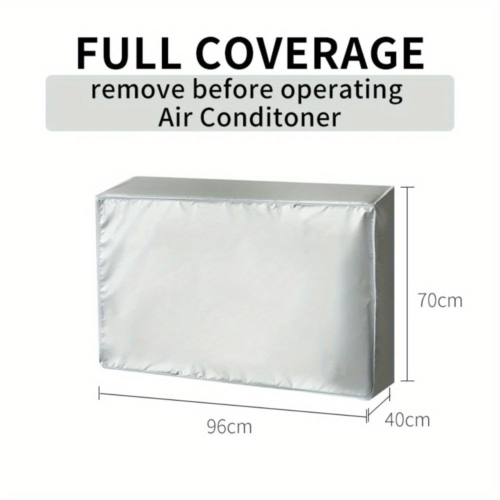 Outdoor AC Unit Cover Waterproof Dustproof UV Protective with Tie Rope
