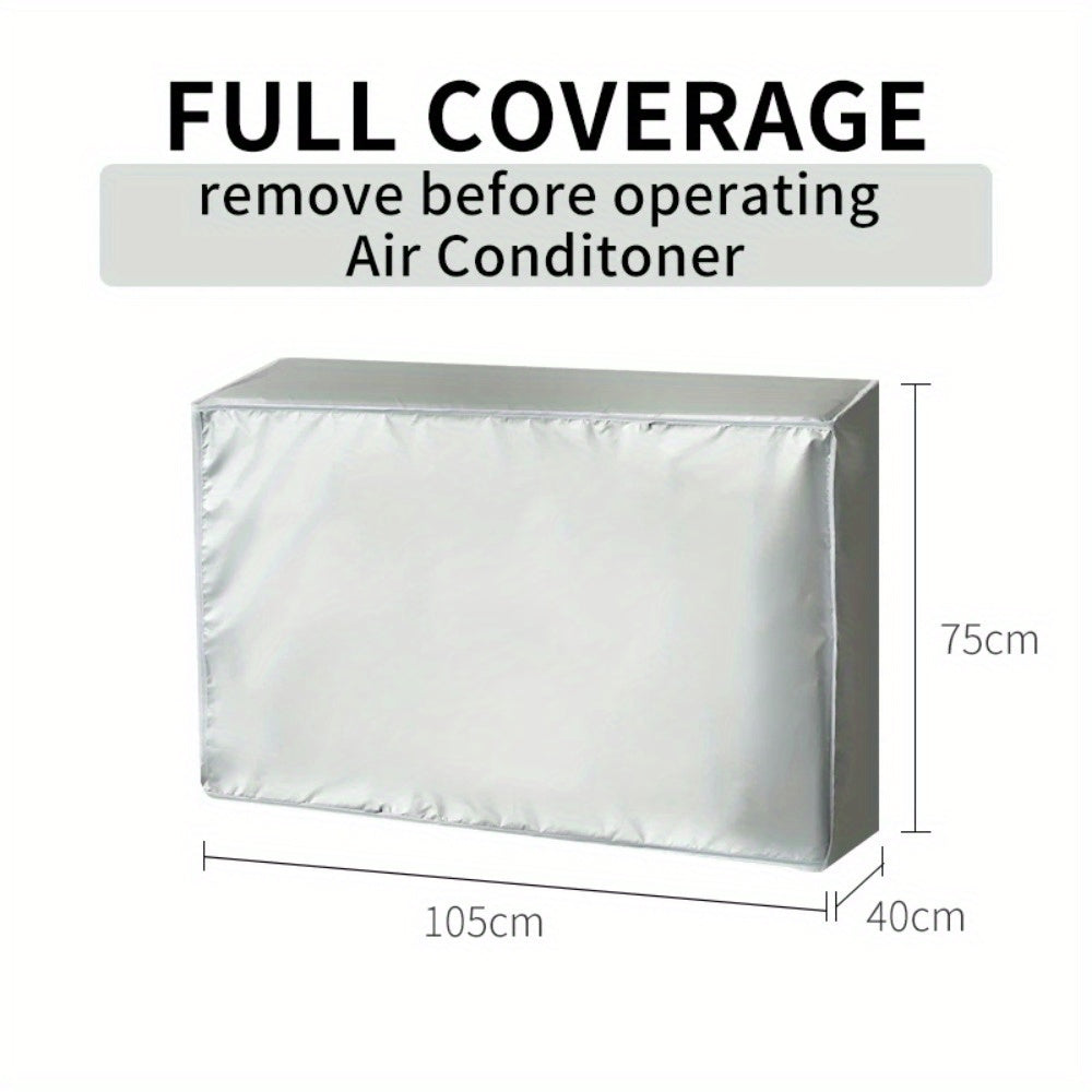 Outdoor AC Unit Cover Waterproof Dustproof UV Protective with Tie Rope