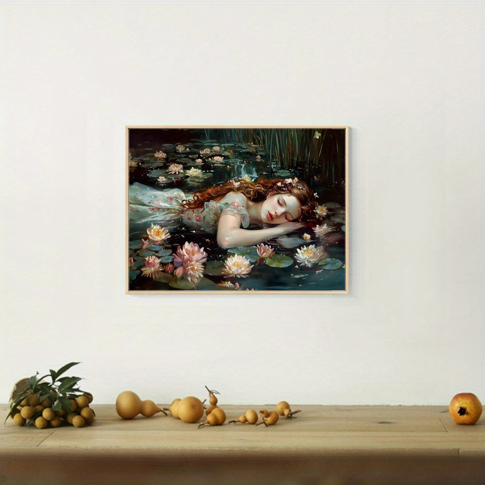 Gothic Victorian Wall Art Canvas Print Moody Aesthetic for Living Room or Bedroom 30x40 cm